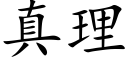 真理 (楷體矢量字庫)