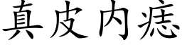 真皮内痣 (楷體矢量字庫)