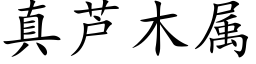 真芦木属 (楷体矢量字库)