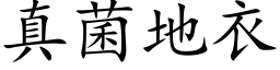真菌地衣 (楷体矢量字库)
