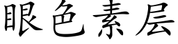 眼色素層 (楷體矢量字庫)