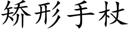 矯形手杖 (楷體矢量字庫)