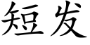 短發 (楷體矢量字庫)