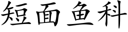 短面鱼科 (楷体矢量字库)