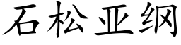 石松亞綱 (楷體矢量字庫)