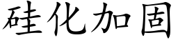 矽化加固 (楷體矢量字庫)