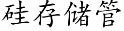 硅存储管 (楷体矢量字库)