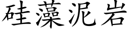 矽藻泥岩 (楷體矢量字庫)