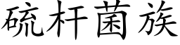 硫杆菌族 (楷体矢量字库)