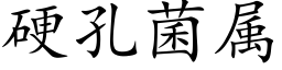 硬孔菌属 (楷体矢量字库)