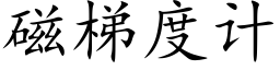 磁梯度計 (楷體矢量字庫)