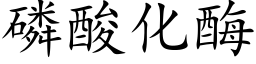 磷酸化酶 (楷体矢量字库)