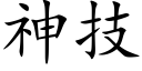 神技 (楷体矢量字库)