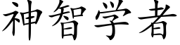 神智学者 (楷体矢量字库)