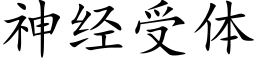 神經受體 (楷體矢量字庫)