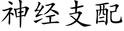 神经支配 (楷体矢量字库)