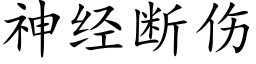 神经断伤 (楷体矢量字库)