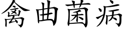 禽曲菌病 (楷体矢量字库)