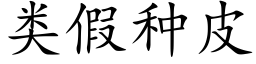 類假種皮 (楷體矢量字庫)