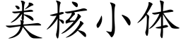 類核小體 (楷體矢量字庫)