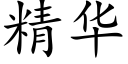 精華 (楷體矢量字庫)