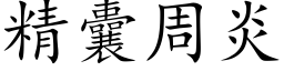 精囊周炎 (楷體矢量字庫)