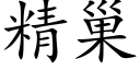 精巢 (楷體矢量字庫)