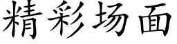 精彩场面 (楷体矢量字库)