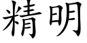 精明 (楷體矢量字庫)