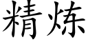 精炼 (楷体矢量字库)