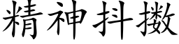 精神抖擞 (楷体矢量字库)