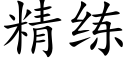 精练 (楷体矢量字库)