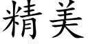 精美 (楷體矢量字庫)