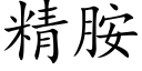 精胺 (楷体矢量字库)