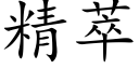 精萃 (楷体矢量字库)