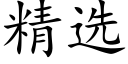 精选 (楷体矢量字库)