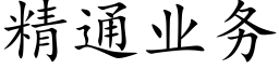 精通业务 (楷体矢量字库)