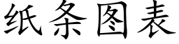 紙條圖表 (楷體矢量字庫)