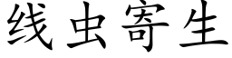 线虫寄生 (楷体矢量字库)