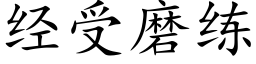 經受磨練 (楷體矢量字庫)