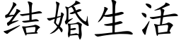 結婚生活 (楷體矢量字庫)