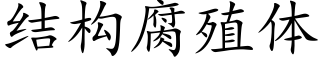 结构腐殖体 (楷体矢量字库)