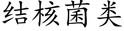 结核菌类 (楷体矢量字库)