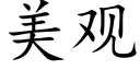 美观 (楷体矢量字库)