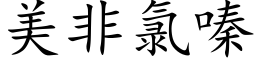 美非氯嗪 (楷体矢量字库)