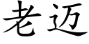 老邁 (楷體矢量字庫)