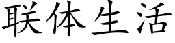 聯體生活 (楷體矢量字庫)