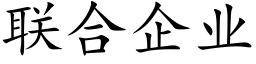 联合企业 (楷体矢量字库)