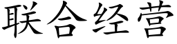 联合经营 (楷体矢量字库)