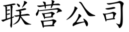 聯營公司 (楷體矢量字庫)